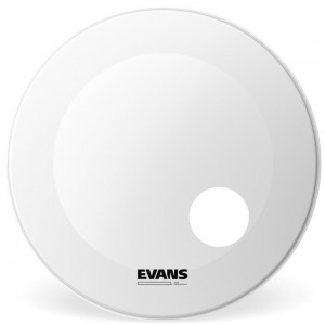 Evans EQ3 Resonant Coated White Bass Drum Head - 22